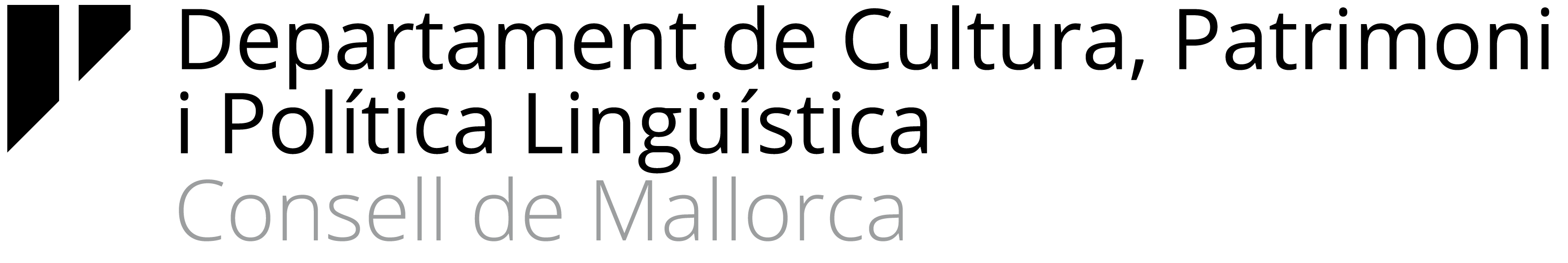 Logo Departament de cultura Consell de Mallorca