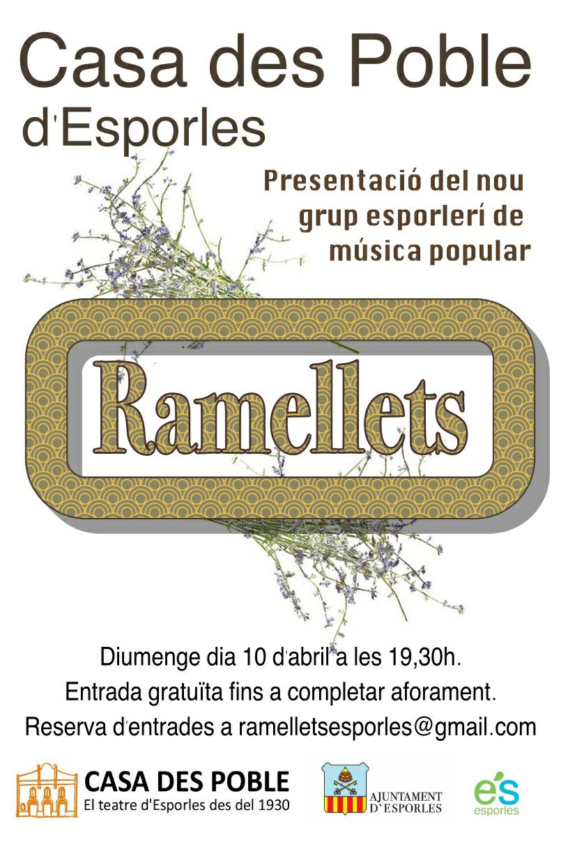 Cartell presentació grup Ramellets
