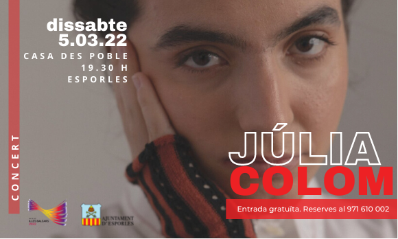 Cartell concert Júlia Colom