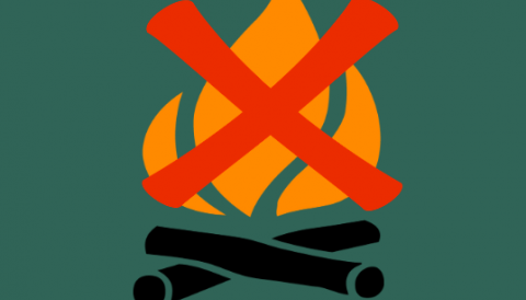 Avís sobre la restricció de l'ús del foc